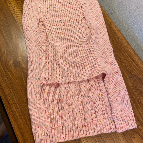Top Paws Dog Apparel Pink cable knit sweater XL - Picture 1 of 3